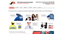 Desktop Screenshot of ja-int.de